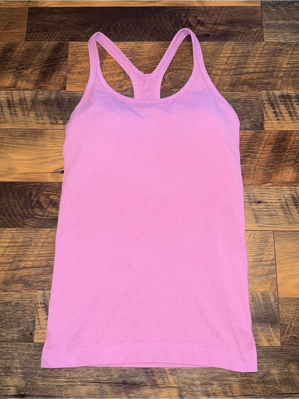 lululemon athletica Ribbed Pink Racerback Tank